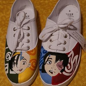 ATLA hand painted acrylic shoes!